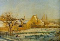 Pissarro, Camille - The Effect of Snow at l'Hermitage